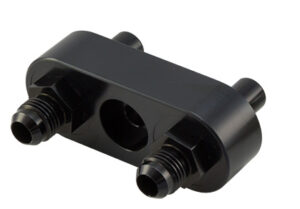 Automatic transmission cooler line manifold for the 6L80E & 6R80 6-speeds