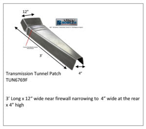 Transmission Tunnel Patch kit