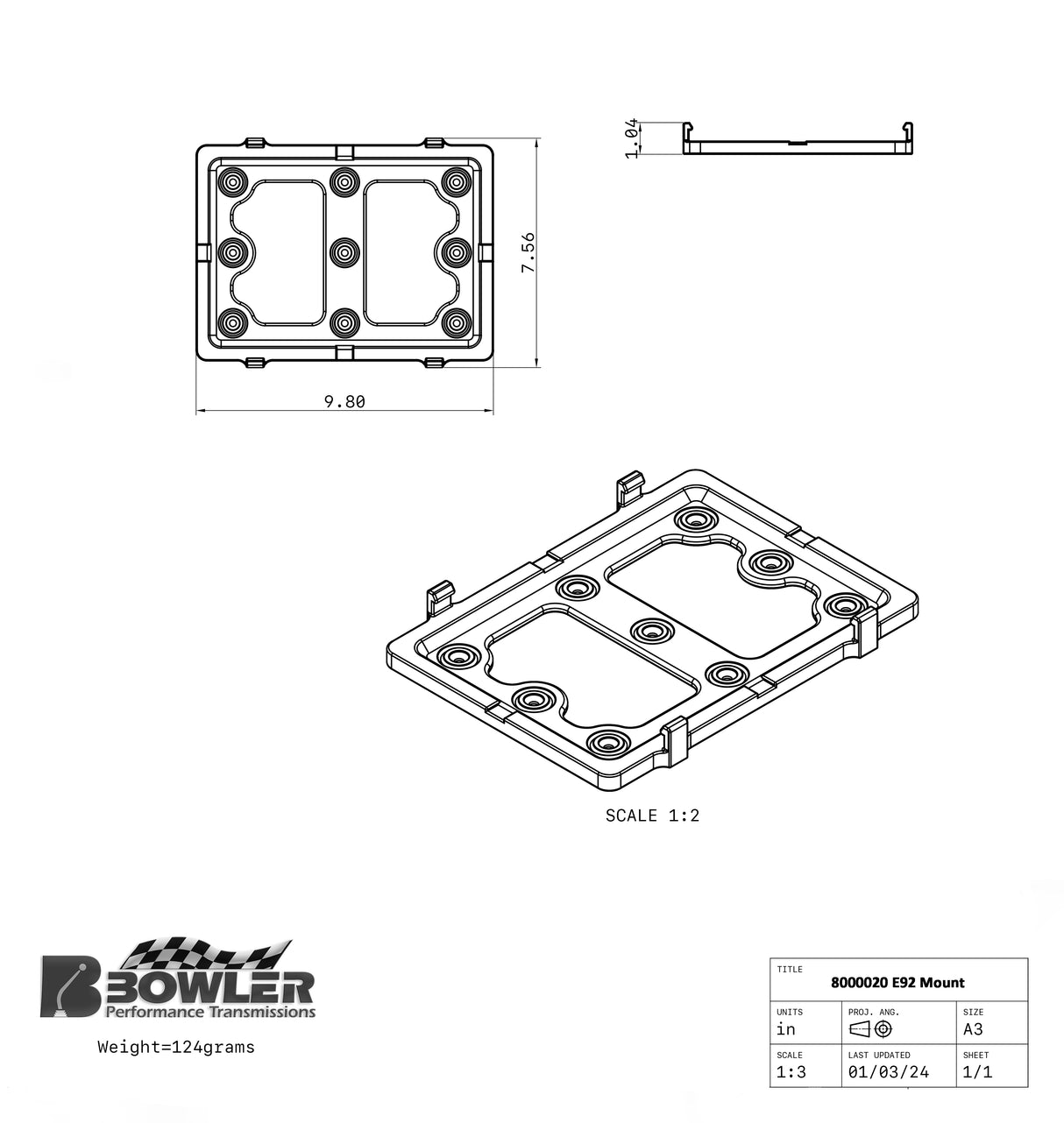 Anti grounding OEM Style Universal Mounting Solution, designed specifically for the GM E92 Engine Control Module (ECM).