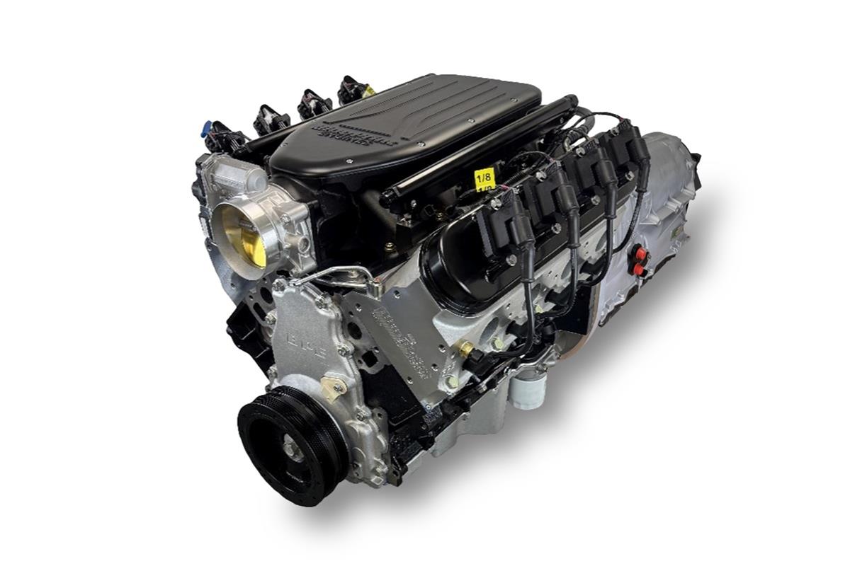 GM LS Compatible 376 c.i. Engine and ZF-8 Speed Automatic Transmission - 510 Horsepower - Standard Edition Builder Series - BluePrint Engines Calibrated ECU