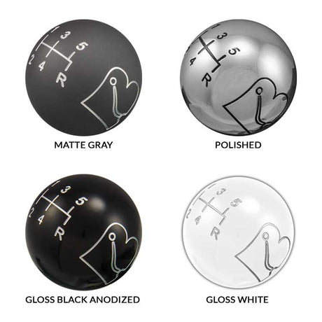 Bowler 5-Speed Solid Shift Knob (Select Finish / Thread)
