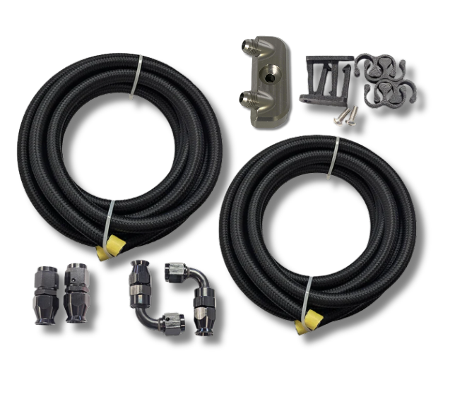 6L80E / 6L90E Aftermarket Braided Cooler Line Kit (6L80-E 6L90-E Only)