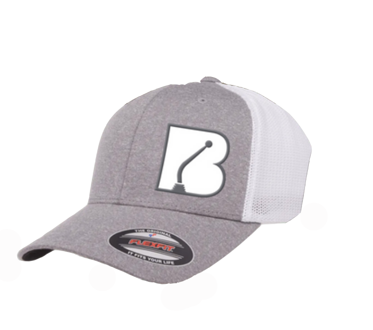 Bowler Trucker Mesh Hat Grey / White