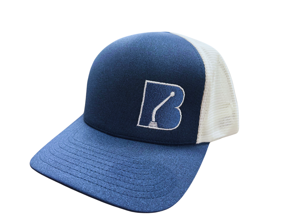 Bowler Blue and White Flexfit Hat