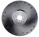 RAM billet steel flywheel for GM Small Block engine with 1-piece rear main seal and external balance.