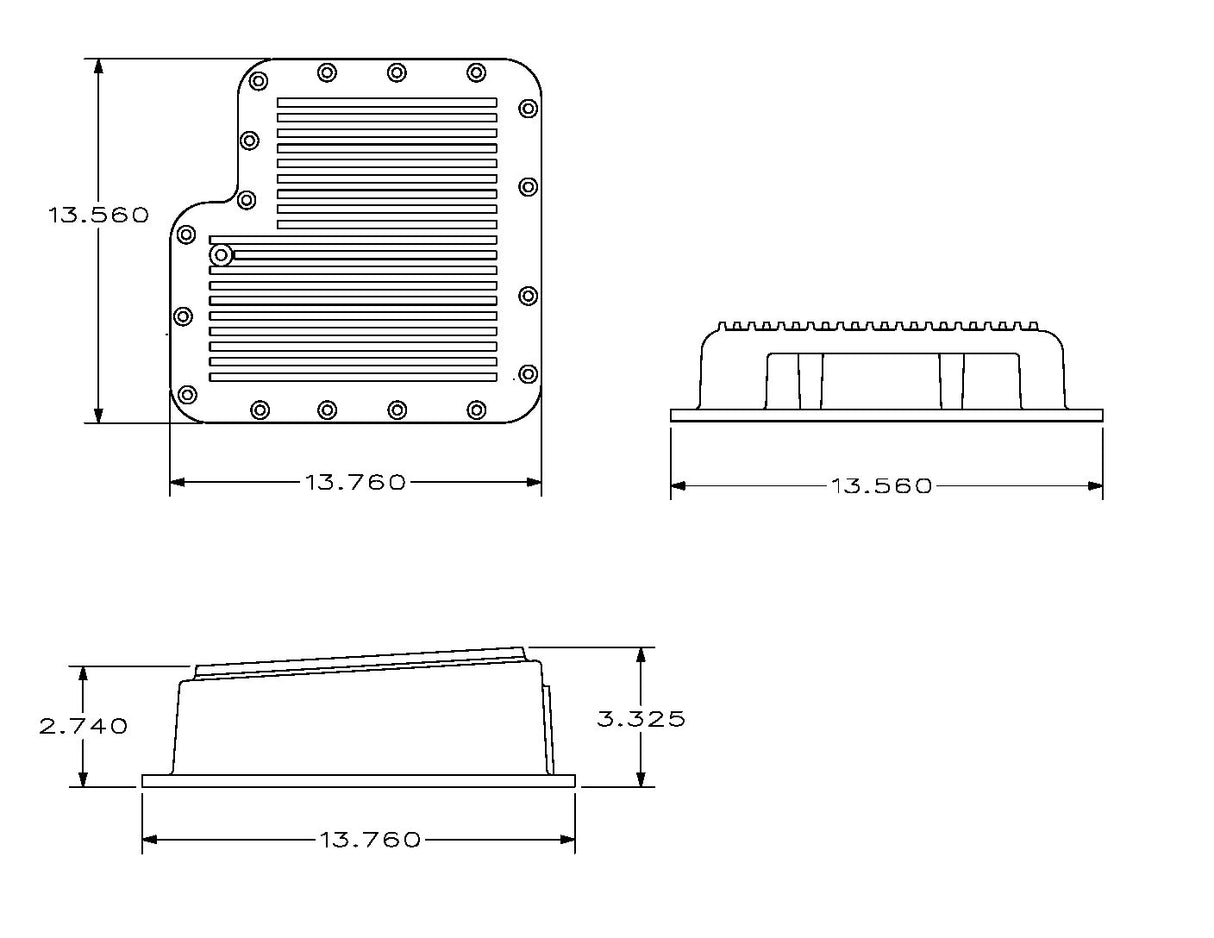 Ford C6 Low Profile Transmission Pan