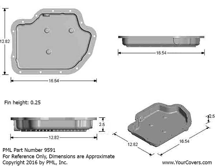 GM Turbo 400 Stock Capacity Transmission Pan