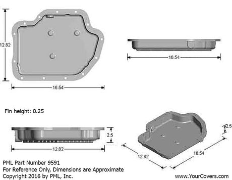 GM Turbo 400 Stock Capacity Transmission Pan