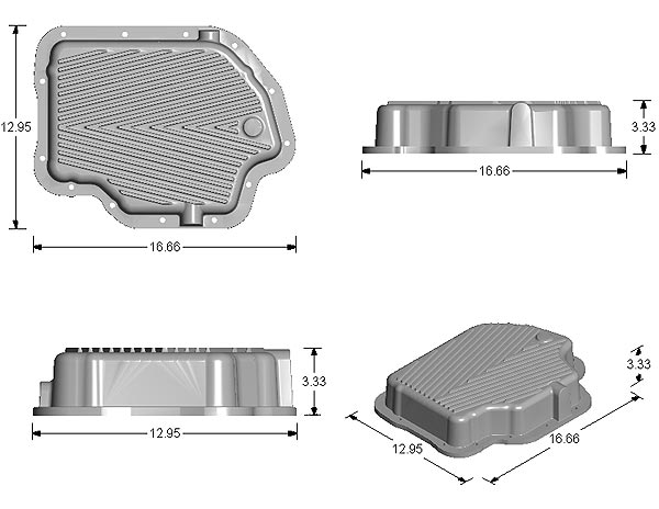 GM Turbo 400 Deep Transmission Pan