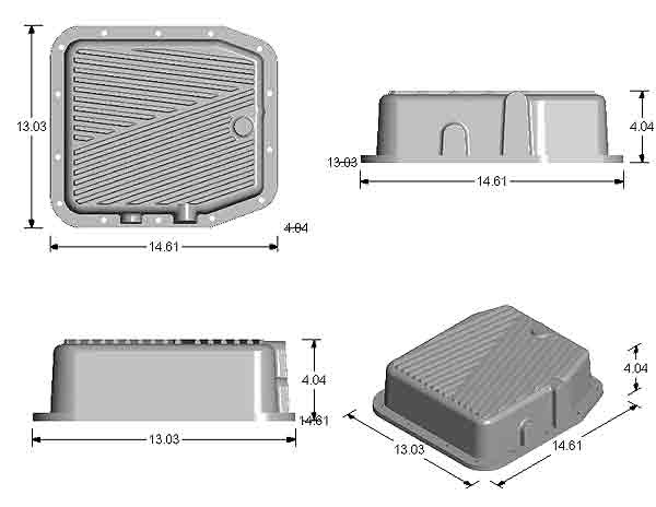 Ford AODE, 4R70, 4R70W, 4R75W Deep Transmission Pan