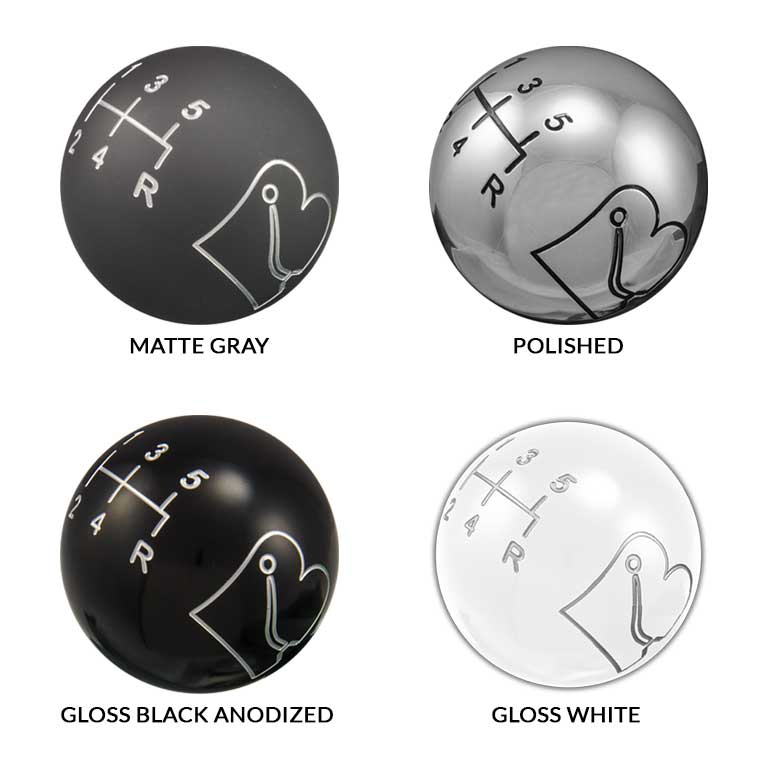 Bowler Shift Lever (6", Straight, Select Finish)