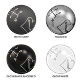 Bowler Shift Lever (6", Straight, Select Finish)