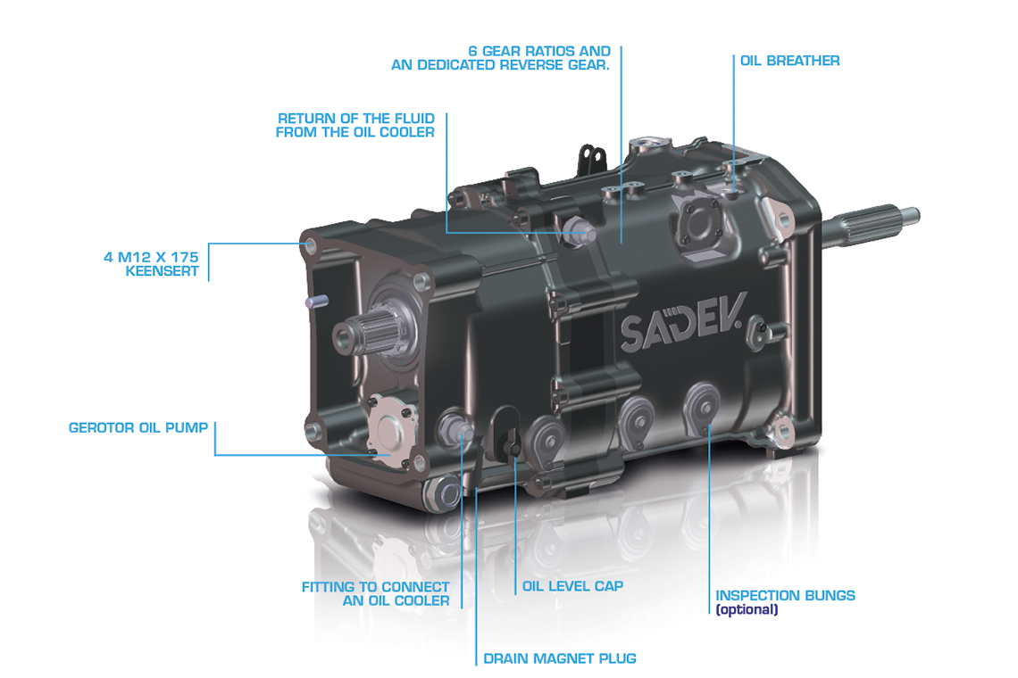 SADEV SCL924 racing transmission