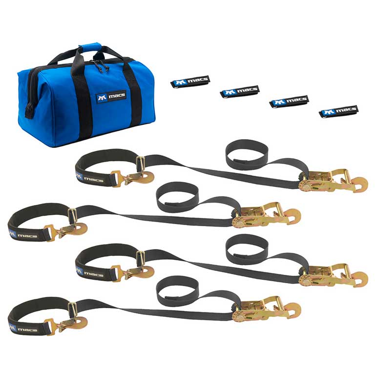 Mac's Super Pack Tie Down Kit w/Integrated Axle Straps 8' Sewn
